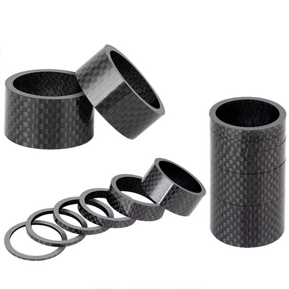 Toopre 5 Piece Carbon Fibre Stem Spacers – Large Set