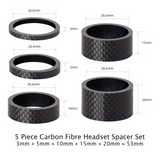 Toopre 5 Piece Carbon Fibre Stem Spacers – Large Set