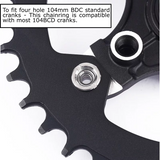 LEBYCLE CHAINRING 104BCD NARROW WIDE ROUND 34T