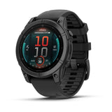 Garmin fēnix® E – 47 mm, AMOLED
Slate grey steel with Black silicone band