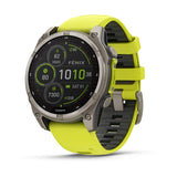 Garmin fēnix® 8 – 47 mm, Solar, Sapphire |
Sapphire, Titanium with Amp yellow/graphite silicone band