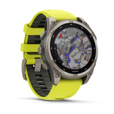 Garmin fēnix® 8 – 47 mm, Solar, Sapphire |
Sapphire, Titanium with Amp yellow/graphite silicone band