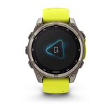 Garmin fēnix® 8 – 47 mm, Solar, Sapphire |
Sapphire, Titanium with Amp yellow/graphite silicone band