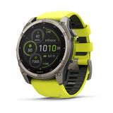Garmin fēnix® 8 – 51 mm, Solar, Sapphire |
Sapphire, Titanium with Amp yellow/graphite silicone band