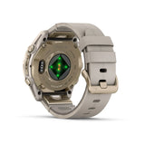 Garmin fēnix® 8 – 43 mm, AMOLED
Sapphire, Soft Gold with Limestone Leather Band