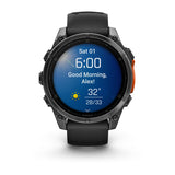 Garmin fēnix® 8 – 51 mm, AMOLED
Slate grey with Black silicone band