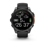 Garmin fēnix® 8 – 51 mm, AMOLED
Slate grey with Black silicone band