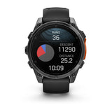 Garmin fēnix® 8 – 51 mm, AMOLED
Slate grey with Black silicone band