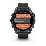 Garmin fēnix® 8 – 51 mm, AMOLED
Slate grey with Black silicone band