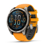 Garmin fēnix® 8 – 47 mm, AMOLED
Sapphire, Titanium with Spark orange/graphite silicone band