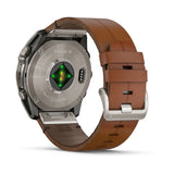Garmin fēnix® 8 – 51 mm, AMOLED
Sapphire, Carbon grey DLC with Chestnut leather band