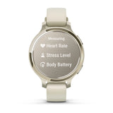 Garmin Lily® 2 Active
Lunar Gold with Bone Silicone Band