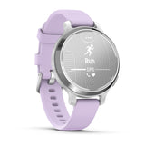 Garmin Lily® 2 Active
Silver with Purple Jasmine Silicone Band