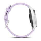 Garmin Lily® 2 Active
Silver with Purple Jasmine Silicone Band