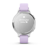 Garmin Lily® 2 Active
Silver with Purple Jasmine Silicone Band