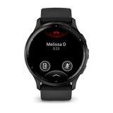 Garmin Venu® 3
Slate stainless steel bezel with black case and silicone band