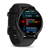 Garmin Venu® 3
Slate stainless steel bezel with black case and silicone band