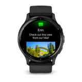 Garmin Venu® 3
Slate stainless steel bezel with black case and silicone band