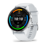 Garmin Venu® 3
Silver stainless steel bezel with whitestone case and silicone band