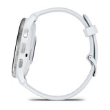 Garmin Venu® 3
Silver stainless steel bezel with whitestone case and silicone band