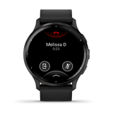 Garmin Venu® 3
Slate stainless steel bezel with black case and black leather band