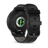 Garmin Venu® 3
Slate stainless steel bezel with black case and black leather band