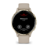 Garmin Venu® 3S
Soft Gold Stainless Steel Bezel with French Gray Case and Silicone Band