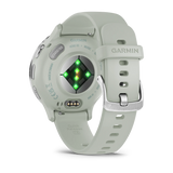 Garmin Venu® 3S
Silver stainless steel bezel with sage grey case and silicone band