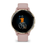 Garmin Venu® 3S
Soft Gold Stainless Steel Bezel with Dust Rose Case and Silicone Band