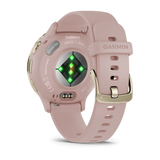 Garmin Venu® 3S
Soft Gold Stainless Steel Bezel with Dust Rose Case and Silicone Band