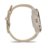 Garmin Venu® 3S
Soft Gold Stainless Steel Bezel with French Gray Case and Leather Band