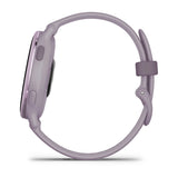 Garmin vívoactive® 5
Metallic orchid Aluminium bezel with orchid case and silicone band