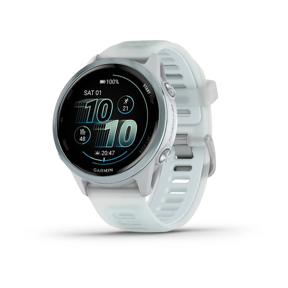 Garmin Forerunner® 570 - 42mm
Cloud Blue Aluminium with Translucent Whitestone/Cloud Blue Band
