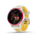 Garmin Forerunner® 570 - 42mm
Raspberry Aluminium with Translucent Bone/Mango Band