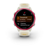 Garmin Forerunner® 570 - 42mm
Raspberry Aluminium with Translucent Bone/Mango Band