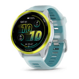 Garmin Forerunner® 570 - 47mm
Amp Yellow Aluminium with Translucent Whitestone/Turquoise Band