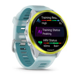 Garmin Forerunner® 570 - 47mm
Amp Yellow Aluminium with Translucent Whitestone/Turquoise Band