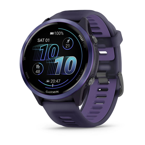 Garmin Forerunner® 570 - 47mm
Indigo Aluminium with Translucent Imperial Purple/Indigo Band
