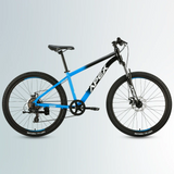 APEX A600 MENS 26 inch ALLOY MTB BLACK/BLUE (XS)