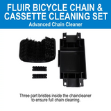 Fluir Bicycle Chain & Cassette Cleaning Set – Advanced Chain Cleaner