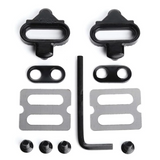 Fluir MTB Cleats for Shimano SM-SH51 with Backing Plates – Hardened Steel – Black