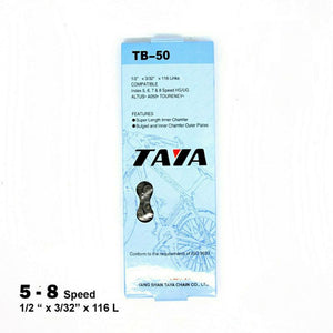 CHAIN TAYA TB-50 1/2X3/32” 6/7/8SPD INDEX