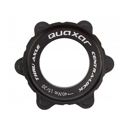 QUAXAR CENTRE LOCK ADAPTOR + LOCKRING BLACK 15/20mm (CTR15BK)