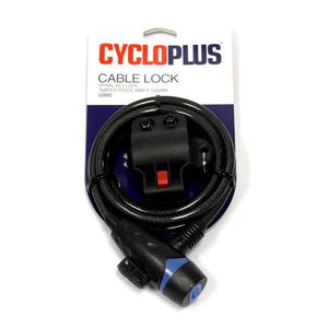 CYCLOPLUS CABLE LOCK SPIRAL KEY LOCK TAMPER PROOF 8MM x 150CM