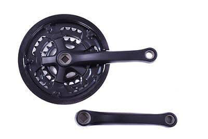 CHAINWHEEL COTTERLESS 48/38/28 170mm BLACK